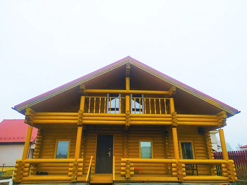 Дом с баней на дровах