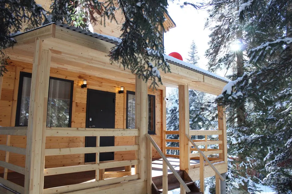 Коттедж Домик одноэтажный 4-местный — Архыз