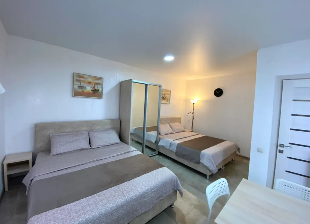 Семейная студия с террасой 1 этаж