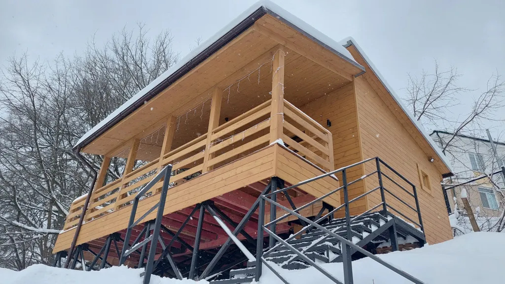 Домик на горе с сауной