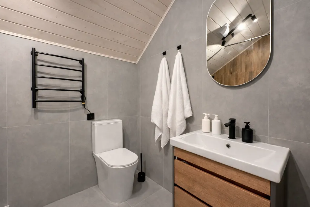 Новый дом в лесу с финской сауной рядом с озером