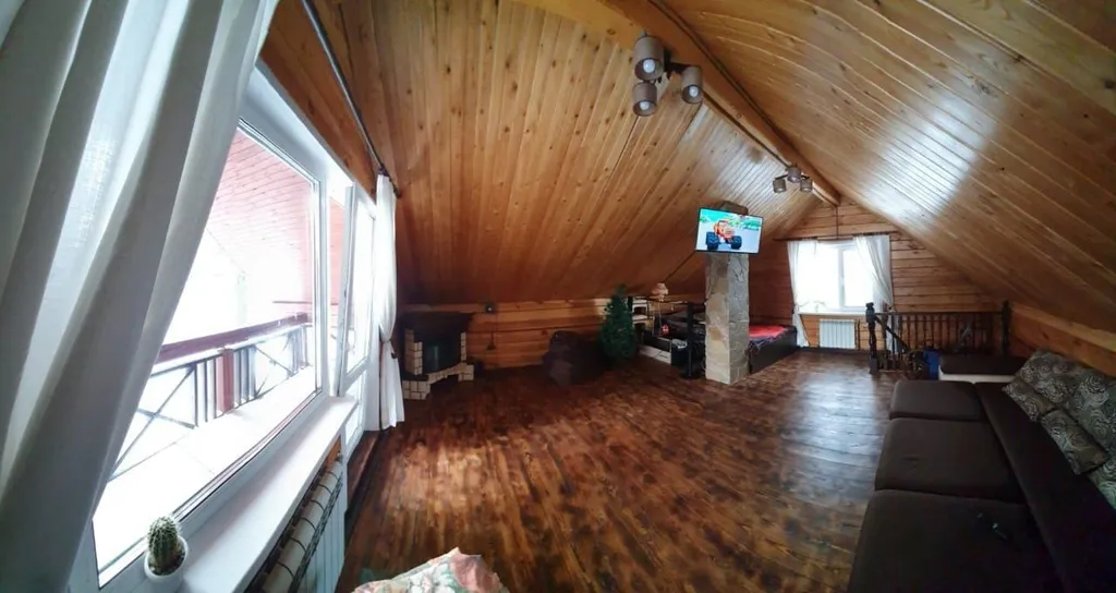 Дом с прудом в лесу, баня банный чан