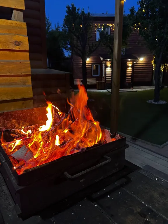 Дом с баней на дровах