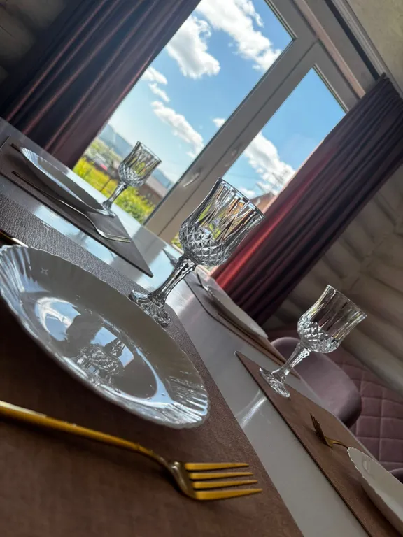 Дом баня с видом на город