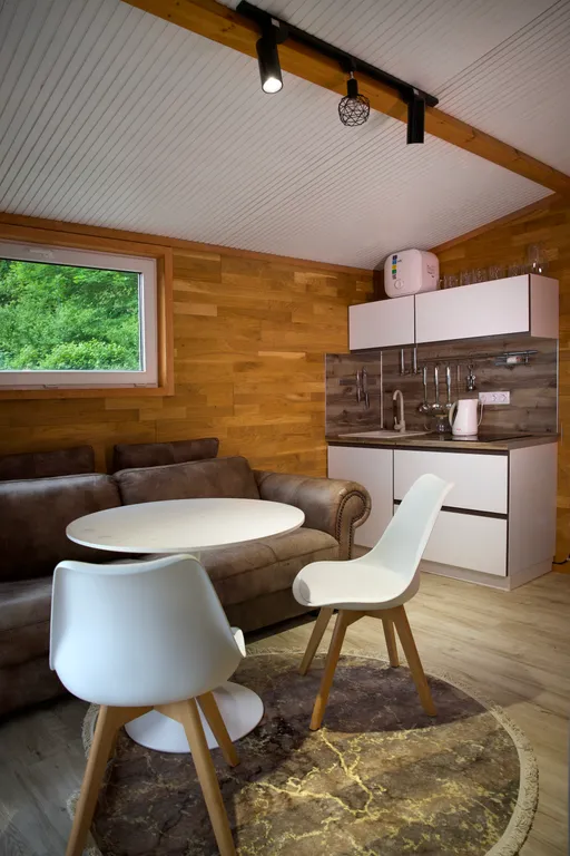 Дом «Барн Хаус» с видом на горы , с купелью на дровах. Баня и Чан