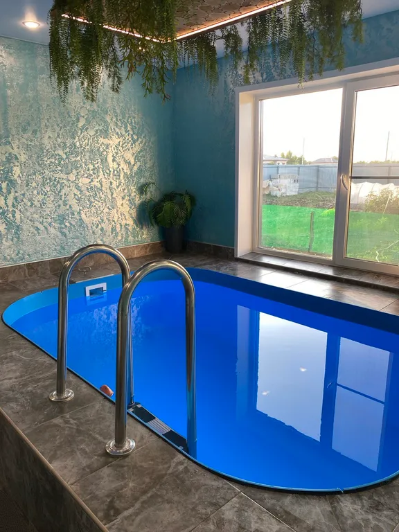 Дом баня с бассейном