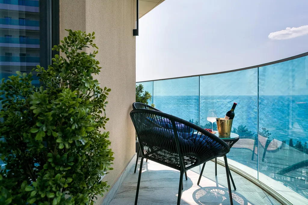 Уютная квартира Аквамарин с видом на море