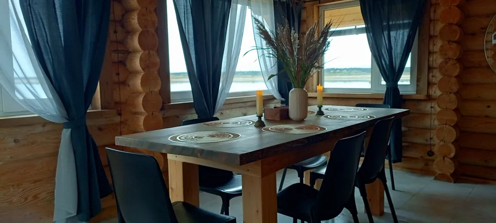 Дом с баней на берегу Северной Двины