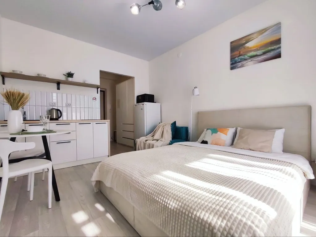 Уютнaя cветлaя квартира в центре с пoтpясающим видом