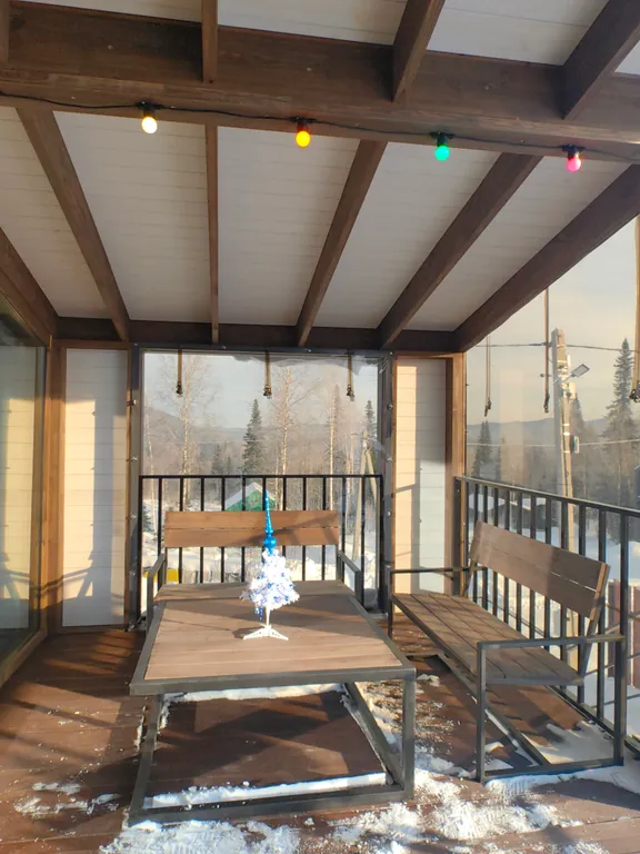 Барнхаус с теплым гаражом на две машины