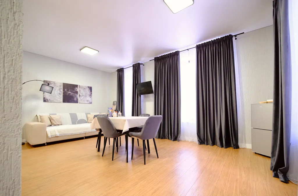 Студия с красивым видом