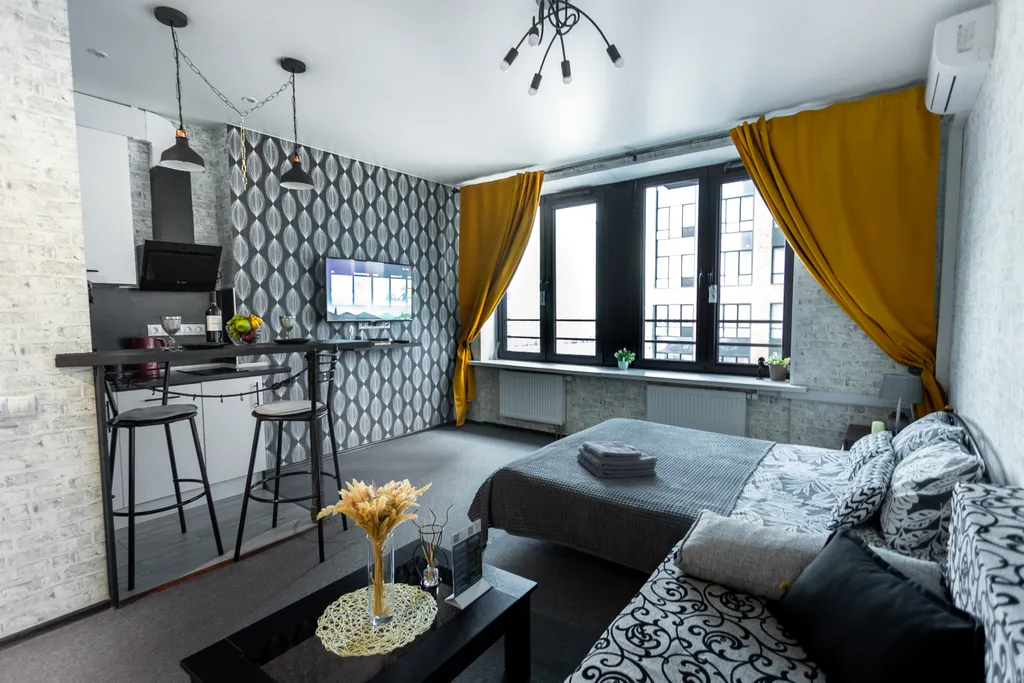 Квартира Квартира Sunny Loft просторная студия в ЖК Савеловский Сити — Москва