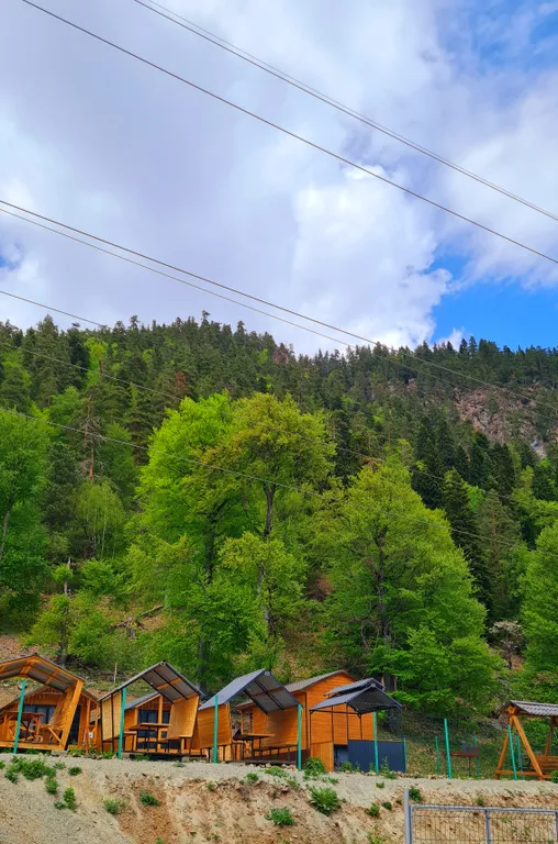 Экодомик с великолепным видом на горы