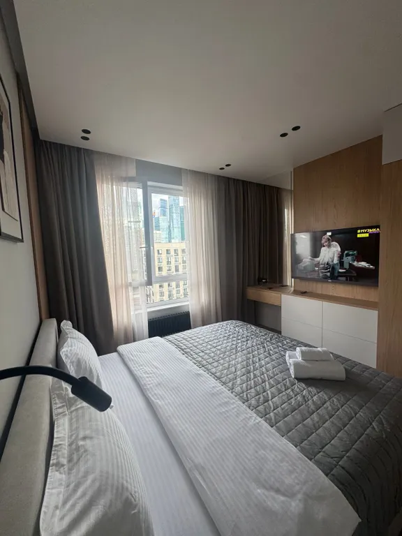 Респектабельный Люкс на самом высоком этаже с видом на Москва -Сити