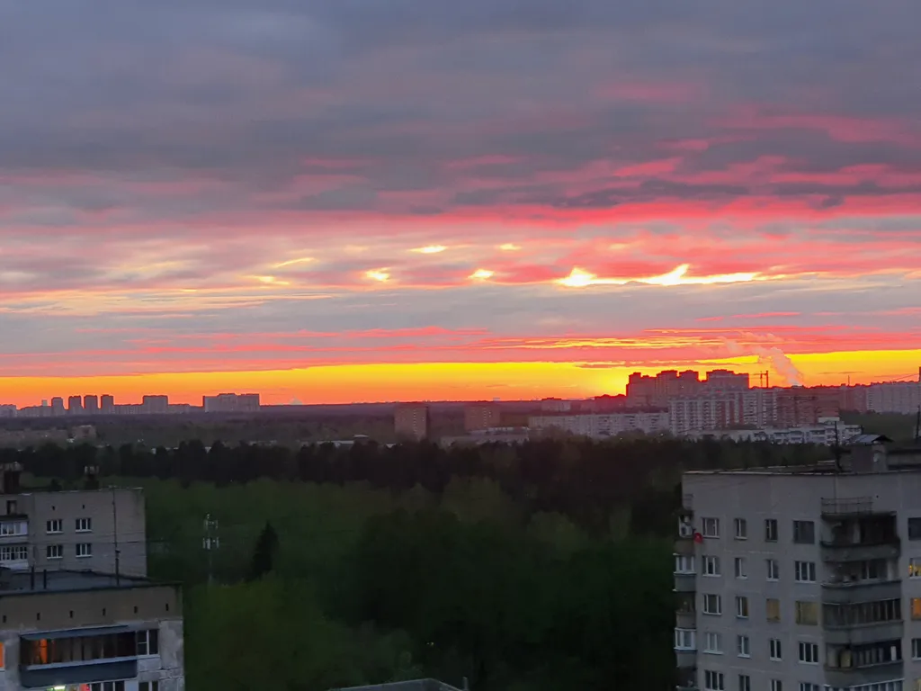 Уютная квартира с красивым видом на закат