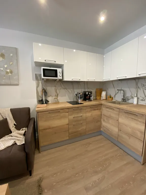 Студия в стиле Сканди с видом на Кремль