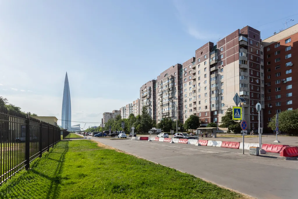 Квартира Трёхкомнатная квартира Гостемания у Лахта Центра — Санкт-Петербург