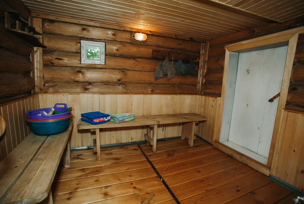 Домик с баней и фурако и барбекю на территории в 10 минутах от центра