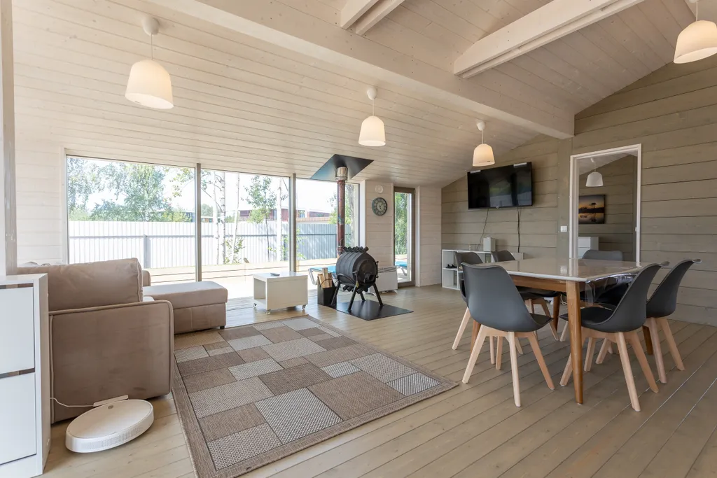 Дом стандарт c баней-бочкой