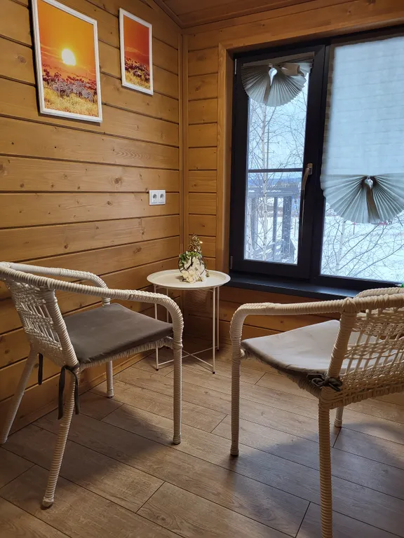 Уютный домик в стиле А-фрейм