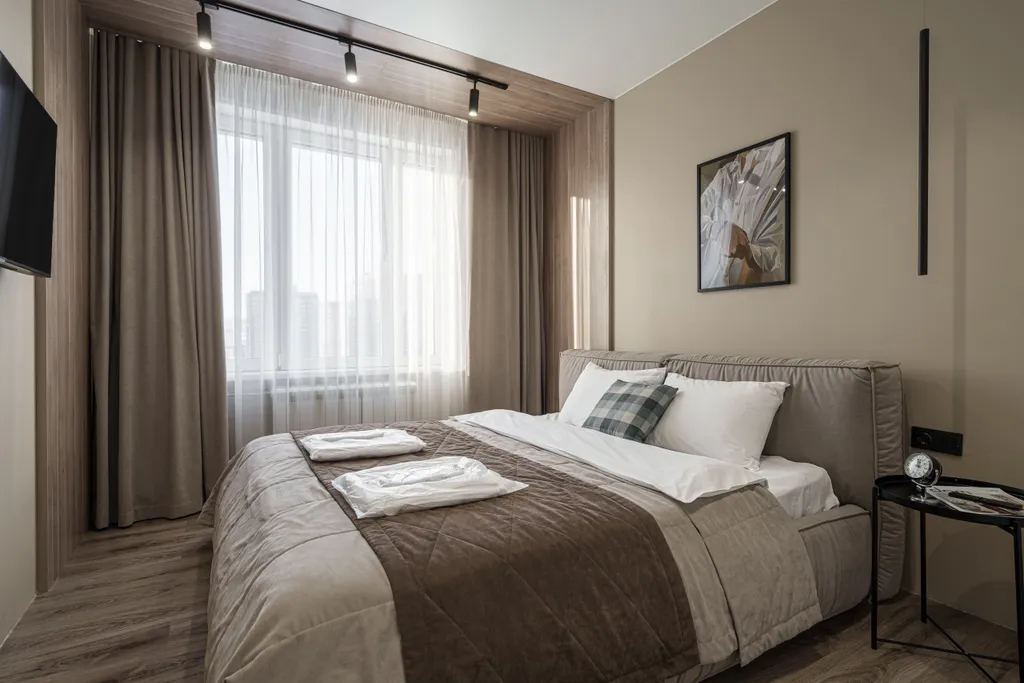 Лаконичная квартира Бурбон в ЖК Притяжение