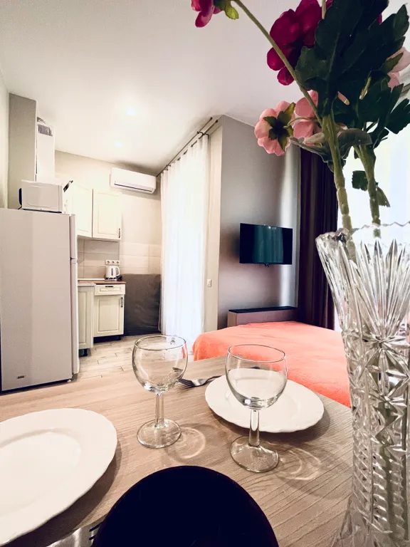 Квартира Уютная квартира в ЖК с бассейном недалеко от моря в Кургородке — Сочи