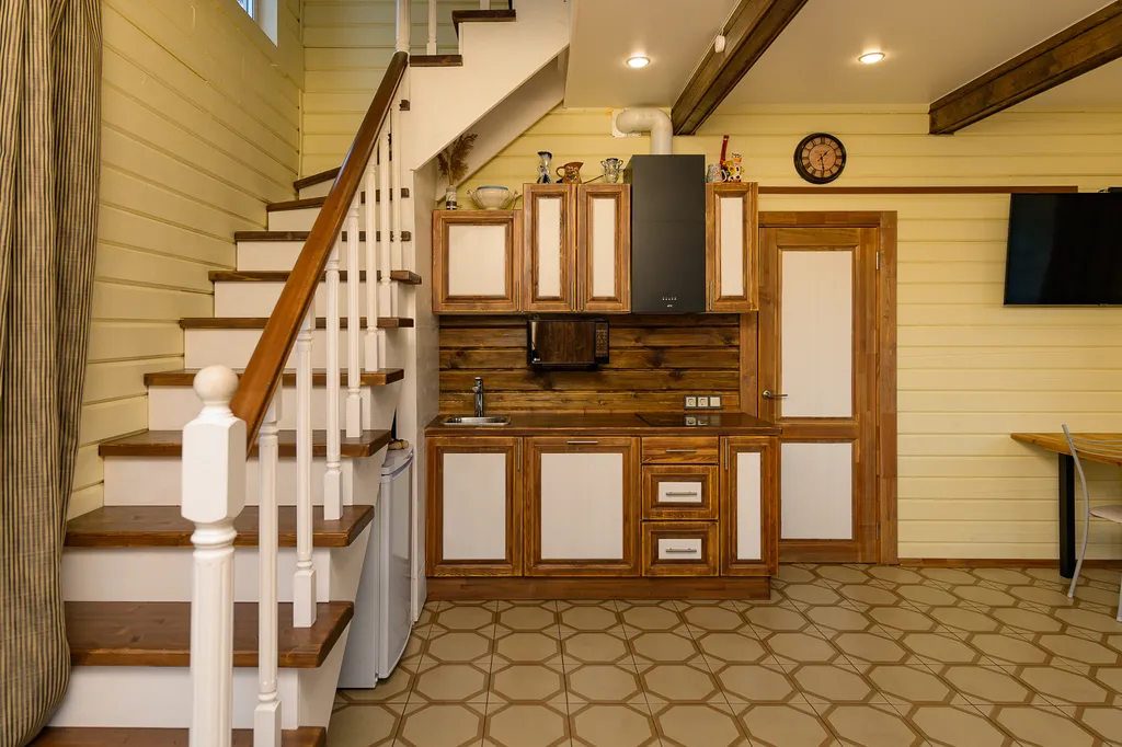 Брусничный коттедж с сауной и банным чаном