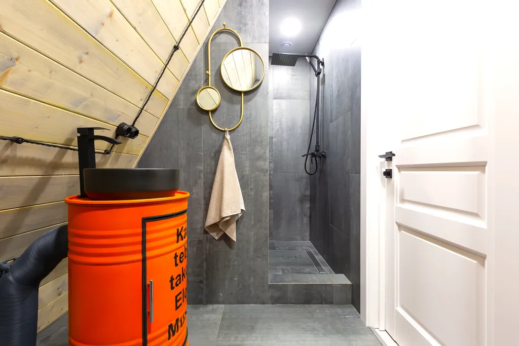 Домик A-Frame с купелью