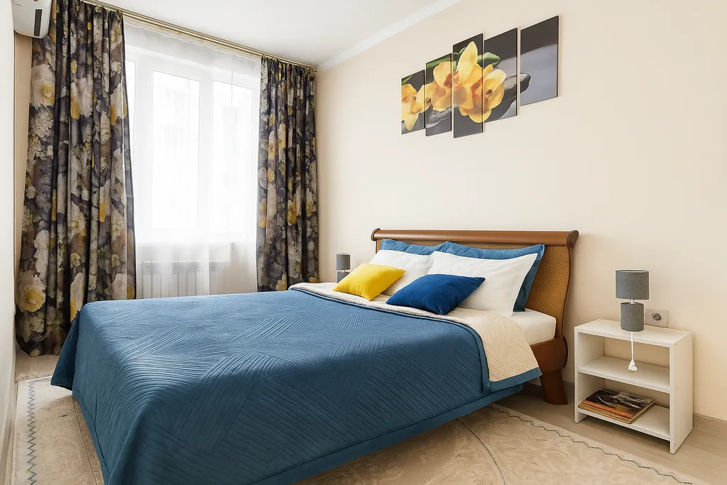 Квартира Уютная евродвушка в ЖК недалеко от Мега парка — Алматы