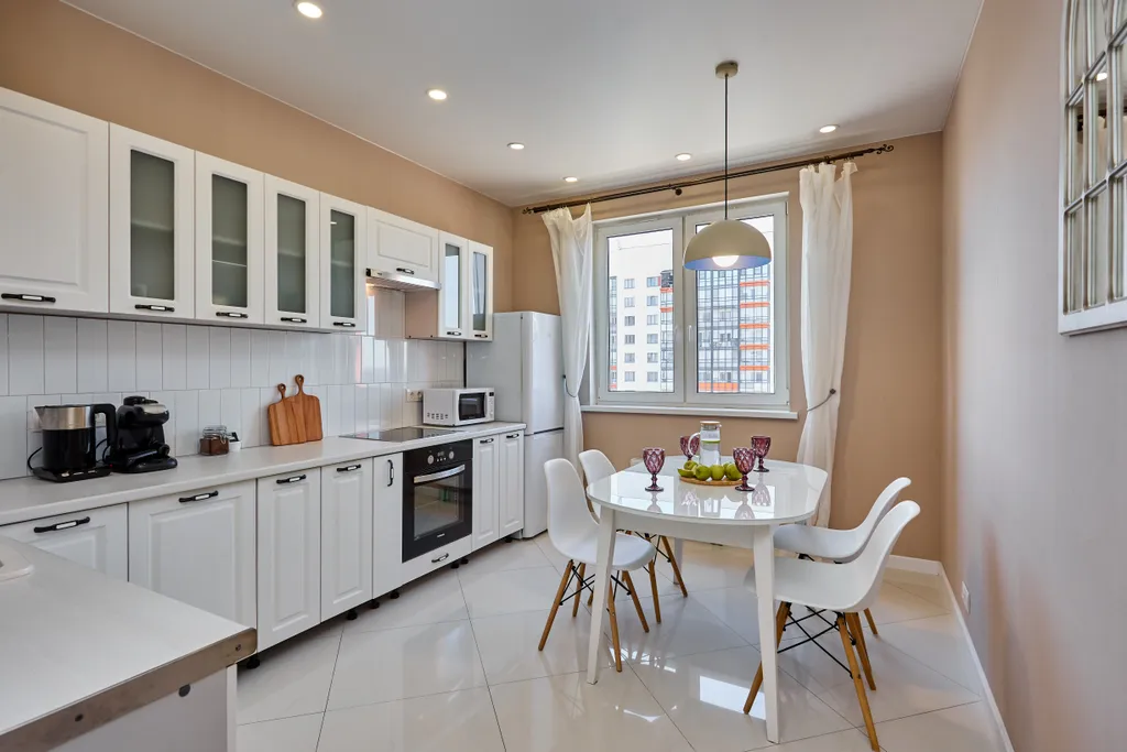 Квартира Трехкомнатная квартира Ривьера с видом на Гавань — Санкт-Петербург