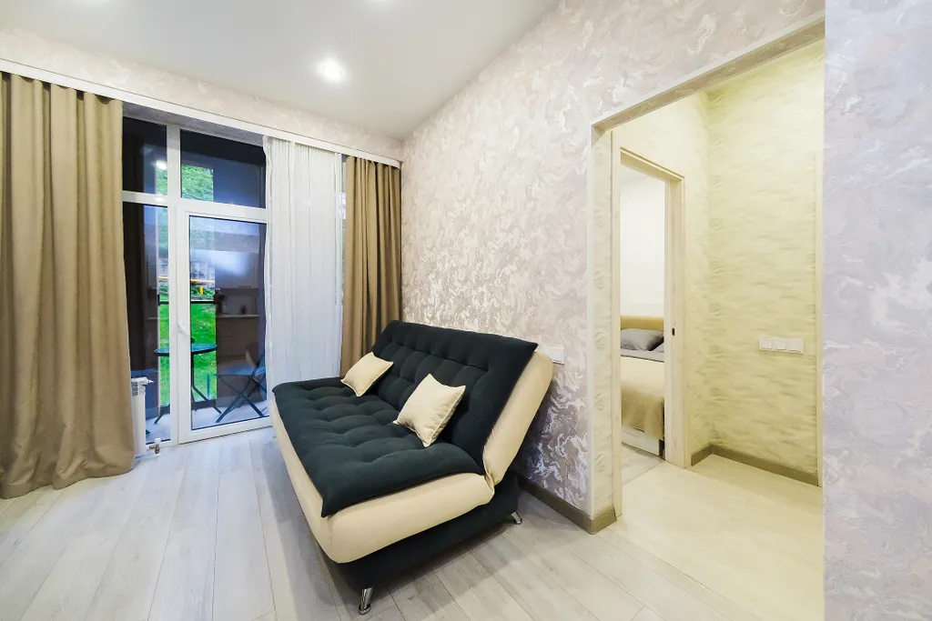 Квартира с видом на зелень и большой лоджией в новом ЖК 800 м от моря