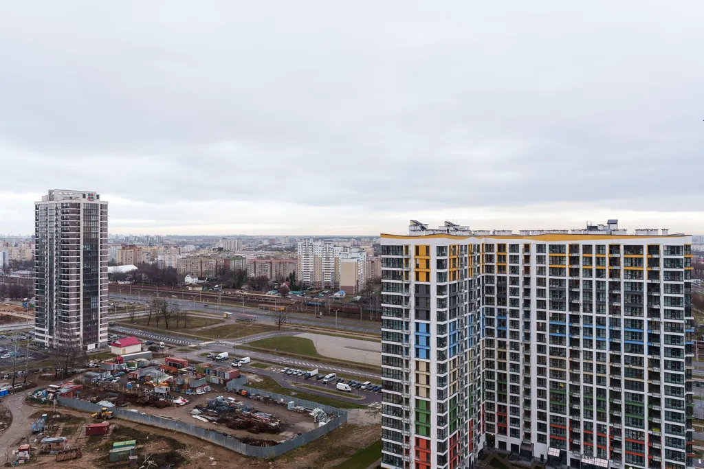 Апартаменты с видом на город в районе Минск мир