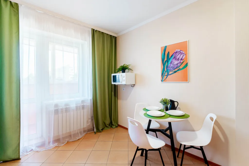 Светлая квартира для 4 гостей с полной комплектацией