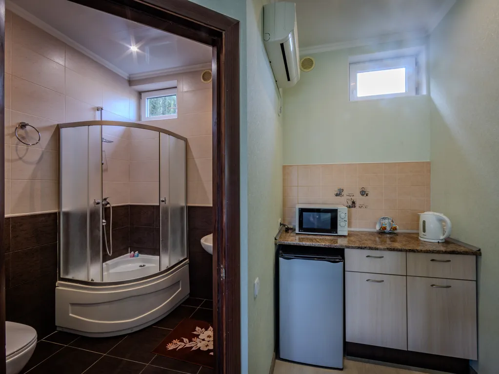 Двухместный номер с одной кроватью, террасой