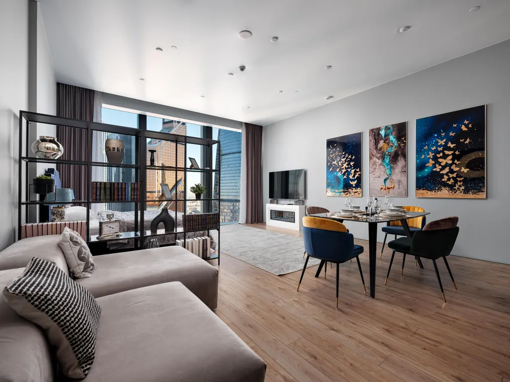 Neva City 43 этаж 51 м2 панорамный вид на небоскребы и город