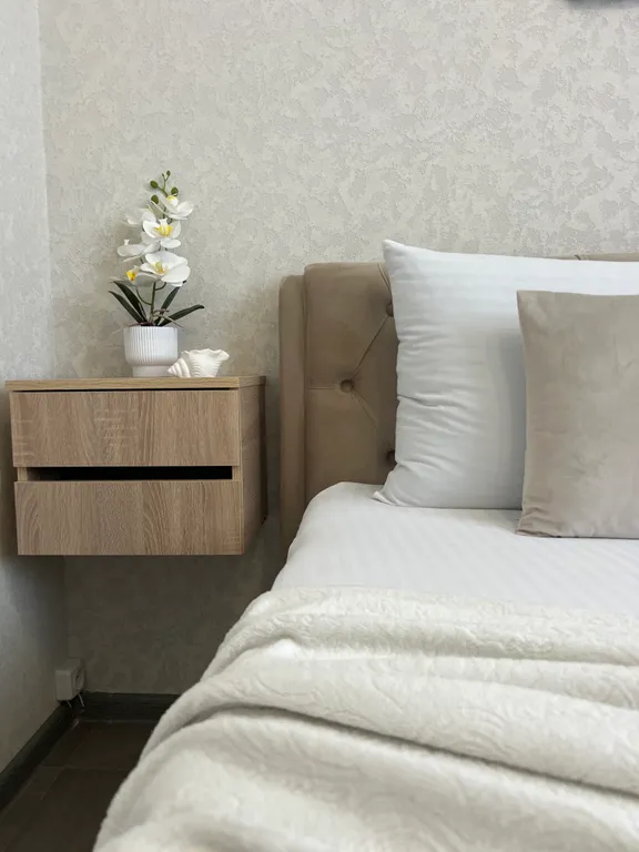 Стильная новая студия с повышенным комфортом и белоснежным бельем