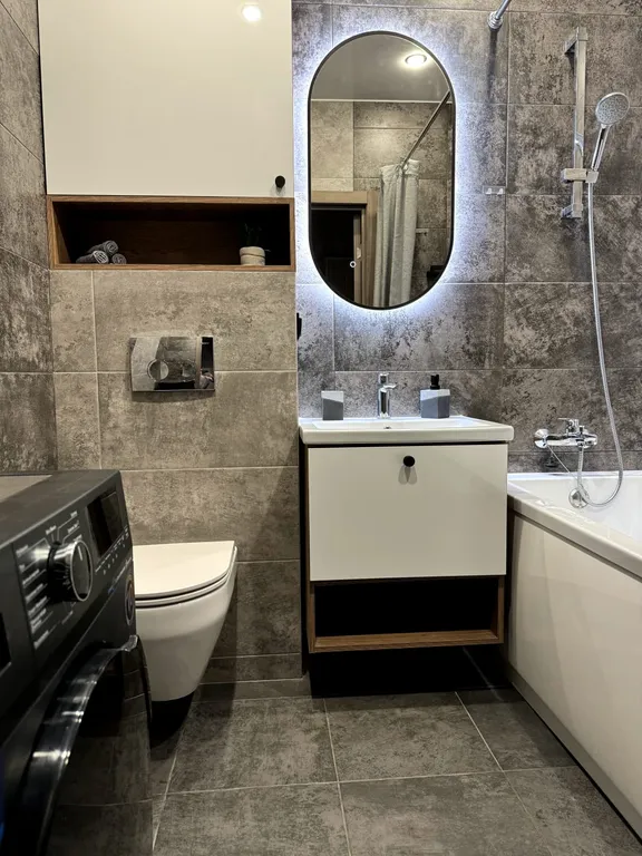 Уютная студия с дизайнерским ремонтом у метро Девяткино