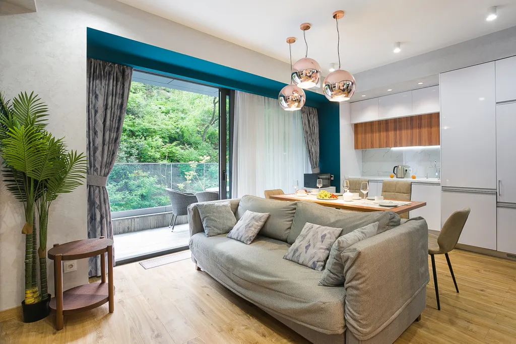 Студия с видом на бесконечную зелень