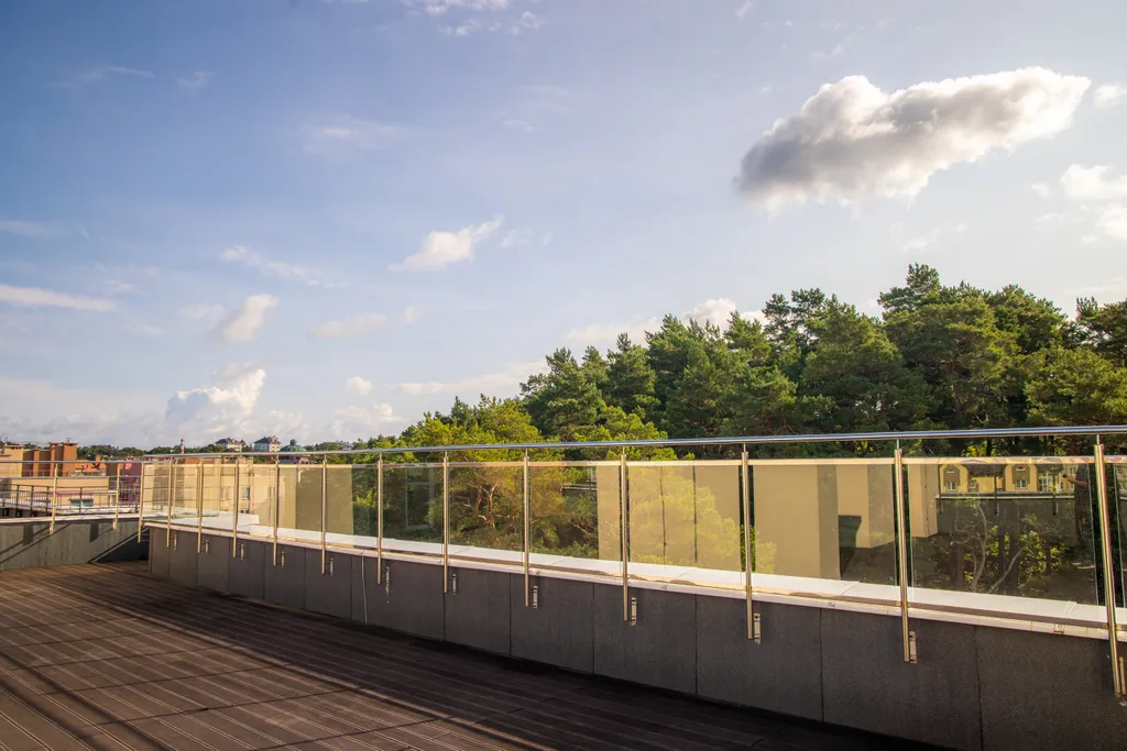 Студия с видом на сосновый лес