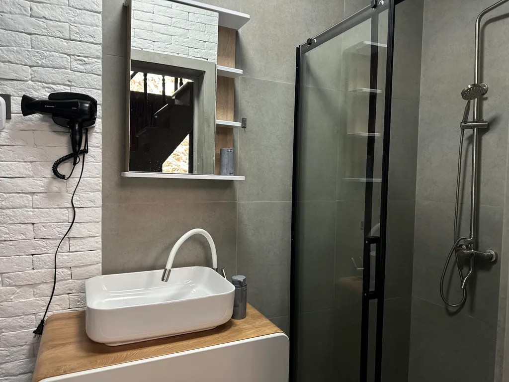 А-фрейм с видом на горы