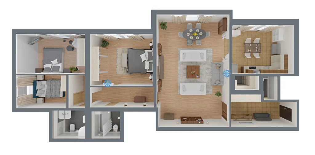 Четырехкомнатная квартира в элитном доме на Тверской