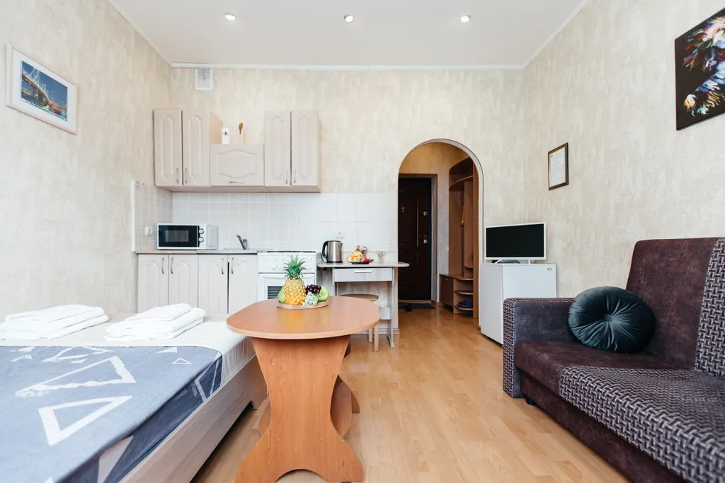 Квартира Апартаменты-студия Lucky star для 4х, новый дом, рядом ТЦ — Новосибирск