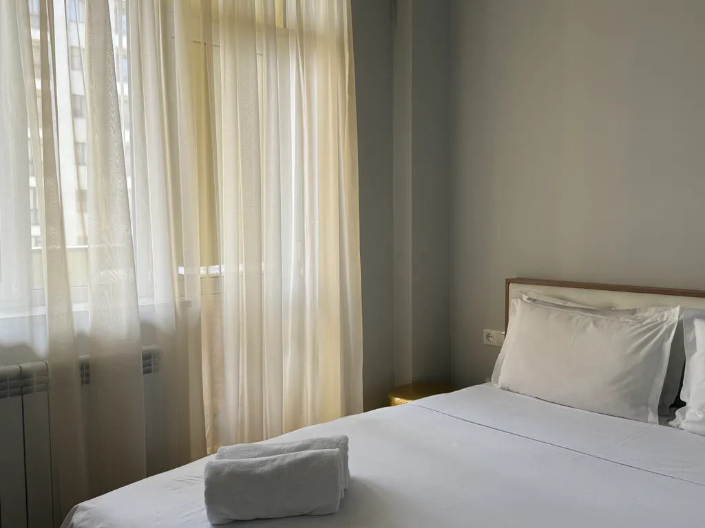 Семейные апартаменты с 2 спальнями и балконом