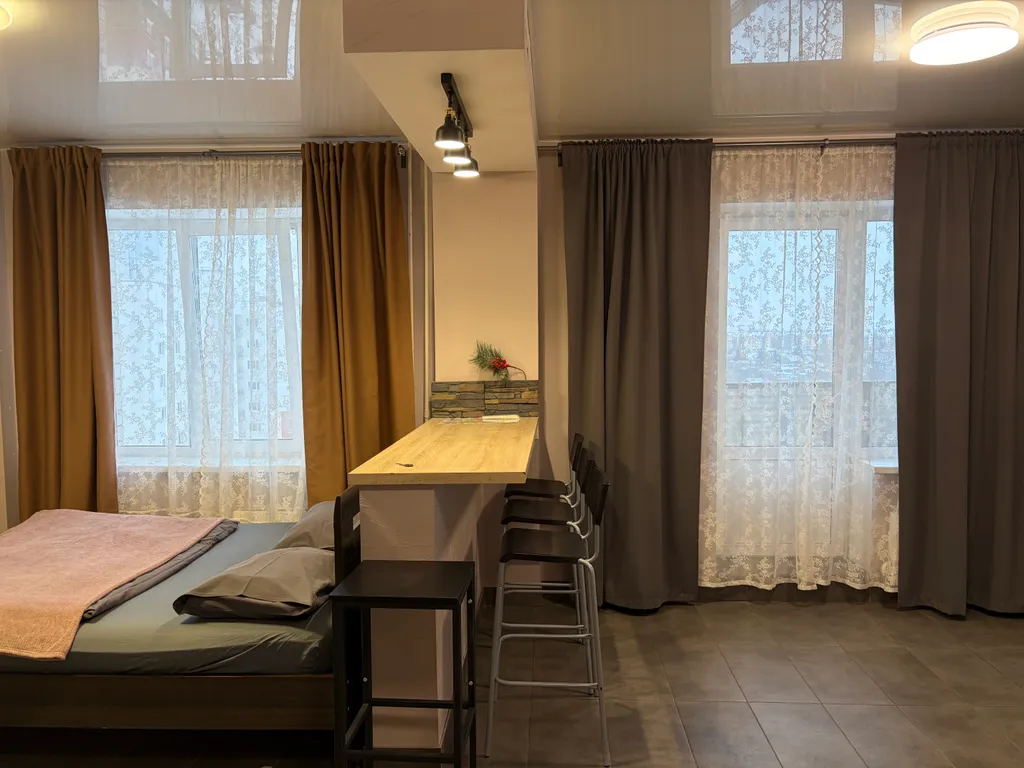 Светлая квартира у аквапарка