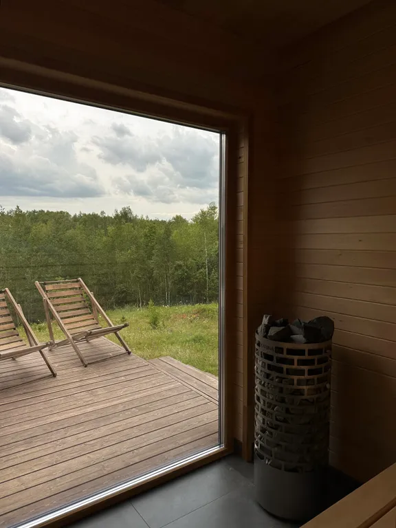 Коттедж Дом с сауной у озера — Кашира