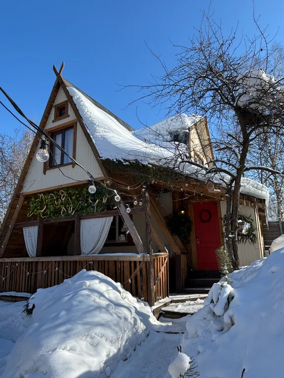 Дом 62m2 — чан, 8 спальных мест, зона для отдыха