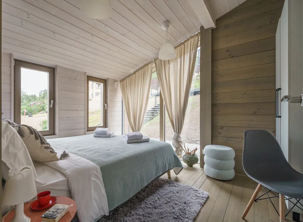 Дом для отдыха семьи у залива