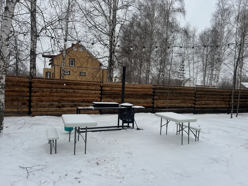 Дом с баней в липах