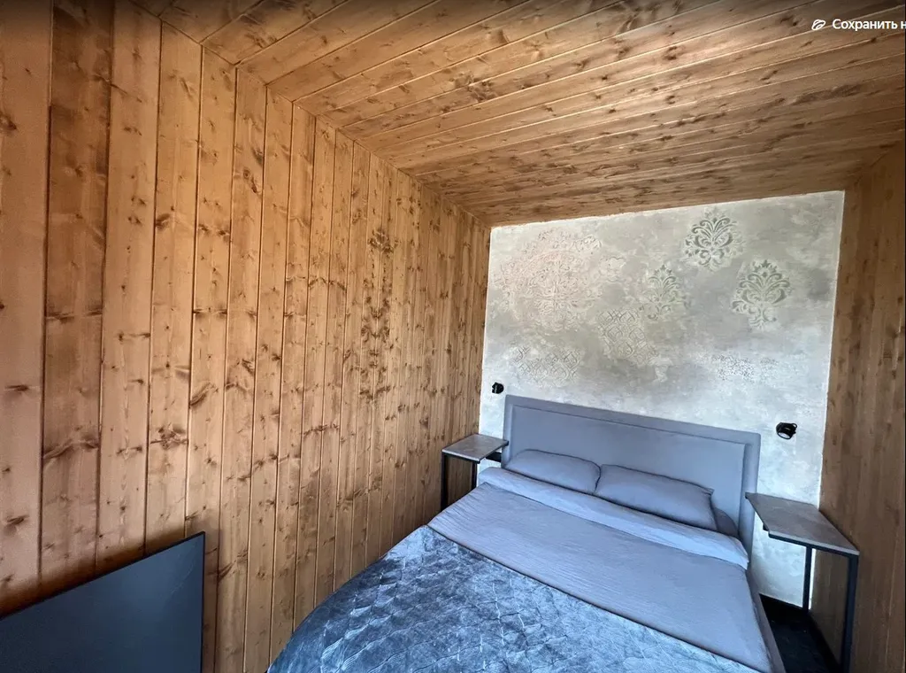 Домик в лесу с террасой и панорамными окнами для 2-4 гостей