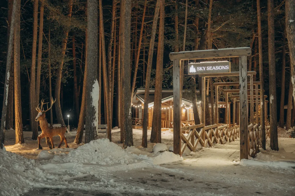 Коттедж из бруса в сосновом бору